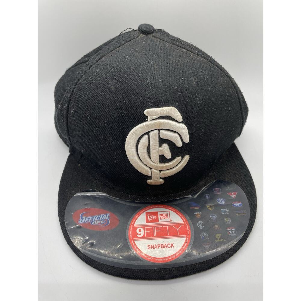 Carlton 9FIFTY A-FRAME Black Classic Flat Peak Official aFL